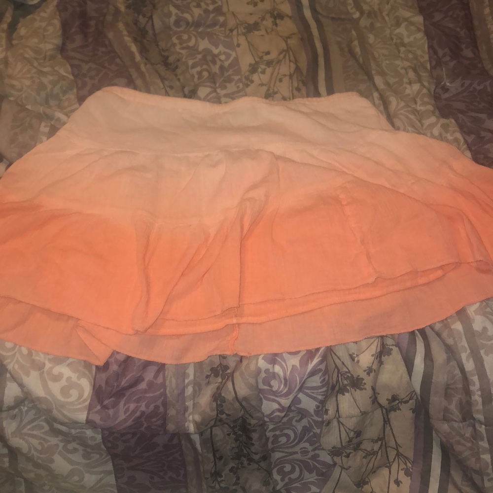 Pink Cotton Tie Dye Faded Skirt